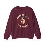 Port Arthur Sea Hawks Crewneck Sweatshirt - Vintage Defunct Baseball Teams - Texas