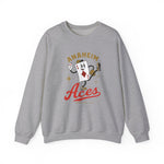 Anaheim Aces Crewneck Sweatshirt - Vintage Defunct Baseball Teams - California
