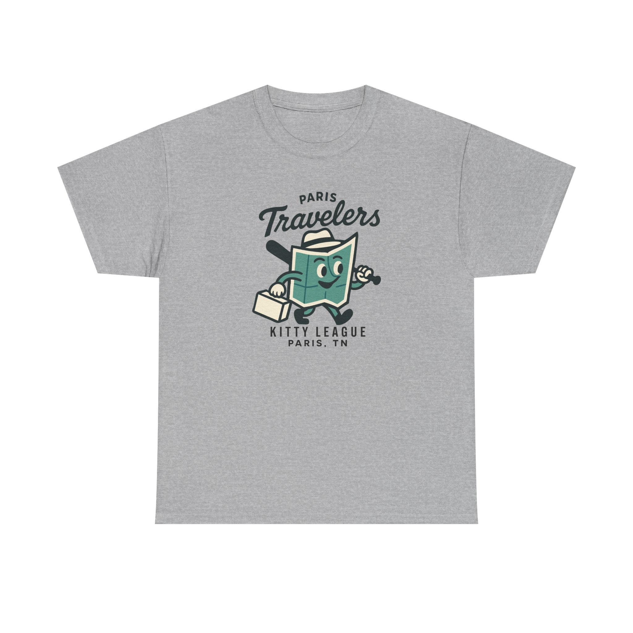 Paris Travelers T-Shirt (Heavyweight) - Vintage Defunct Baseball Teams