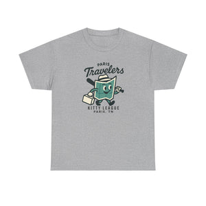 Paris Travelers T-Shirt (Heavyweight) - Vintage Defunct Baseball Teams