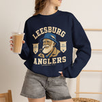 Leesburg Anglers Crewneck Sweatshirt - Vintage Defunct Baseball Teams - Florida