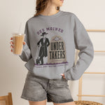 Des Moines Undertakers Crewneck Sweatshirt - Vintage Defunct Baseball Teams - Iowa