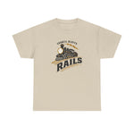 Council Bluffs Rails T-Shirt (Heavyweight) - Vintage Defunct Baseball Teams - Iowa