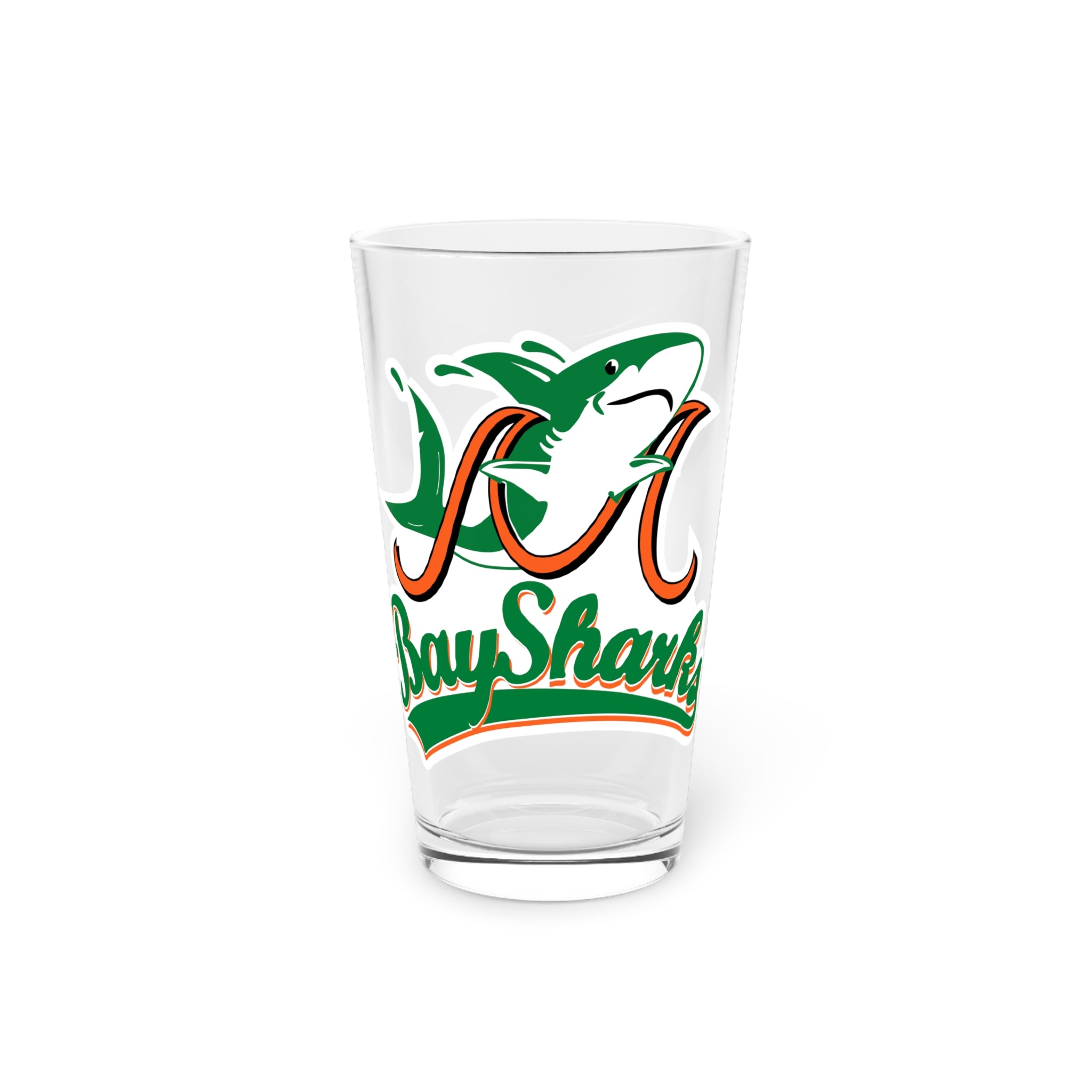 Mobile Baysharks Pint Glass, 16oz