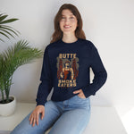 Butte Smoke Eaters Crewneck Sweatshirt - Vintage Defunct Baseball Teams - Montana