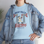Great Falls Electrics T-Shirt (Heavyweight) - Vintage Defunct Baseball Teams - Montana