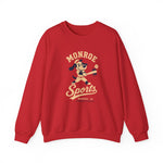 Monroe Sports Crewneck Sweatshirt - Vintage Defunct Baseball Teams - Louisiana