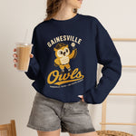 Gainesville Owls Crewneck Sweatshirt - Vintage Defunct Baseball Teams - Texas