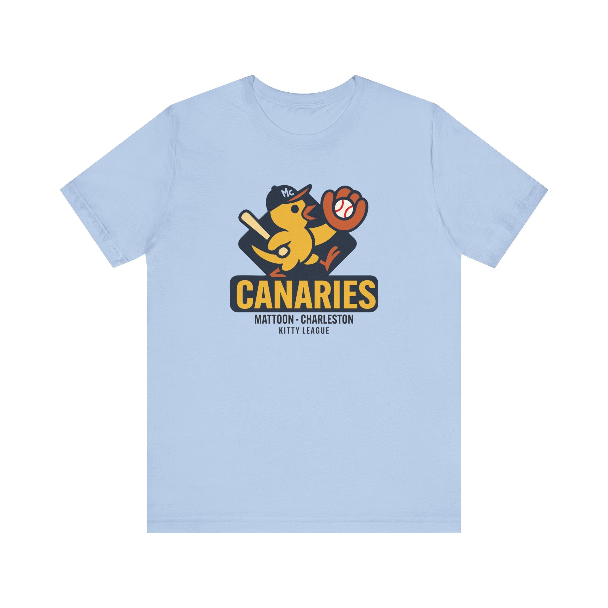 Mattoon-Charleston Canaries T-Shirt (Premium Lightweight) - Vintage Defunct Baseball Teams