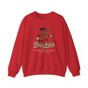Olive Hill Brickies Crewneck Sweatshirt - Vintage Defunct Baseball Teams