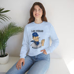 Las Vegas Wranglers Crewneck Sweatshirt - Vintage Defunct Baseball Teams - Nevada