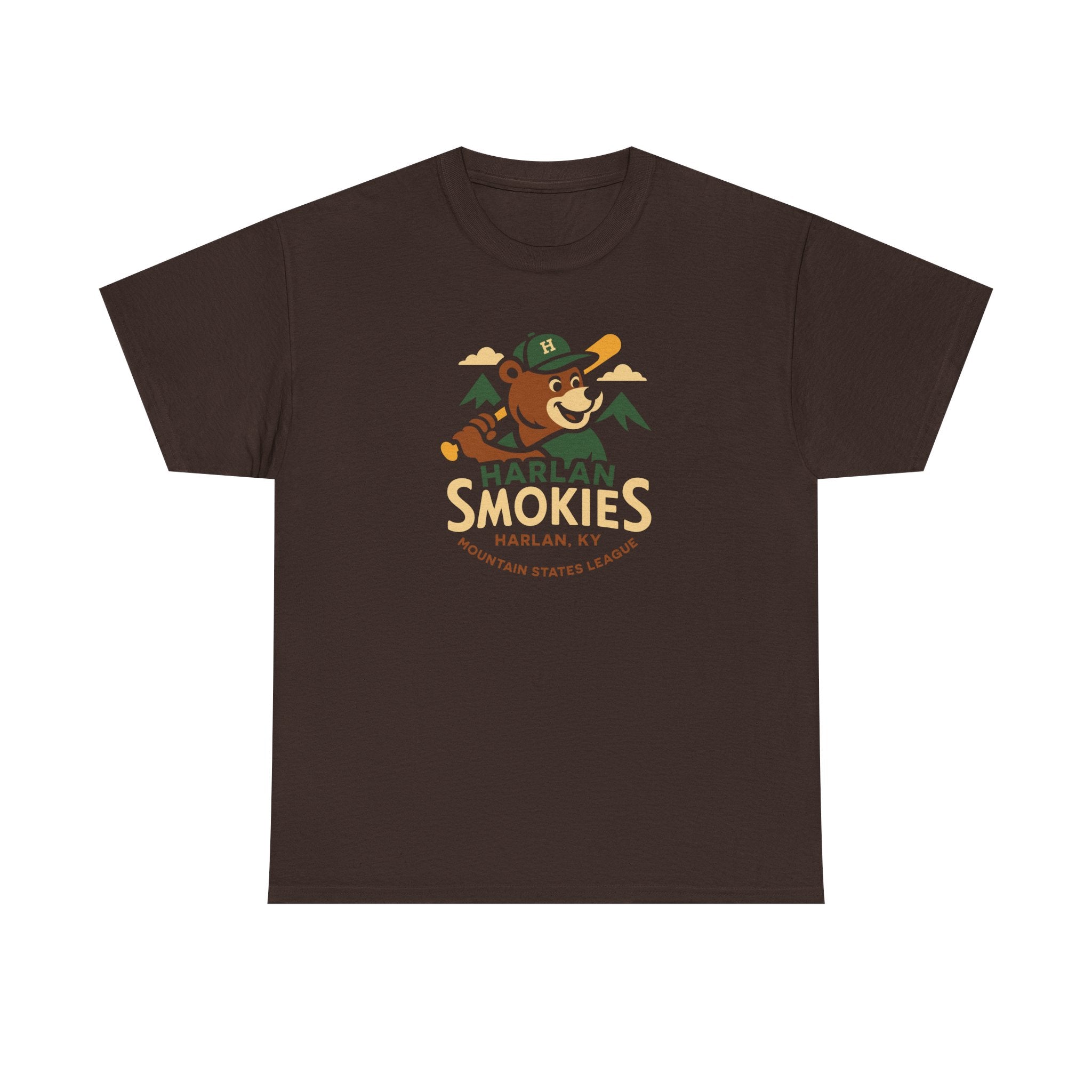 Harlan Smokies T-Shirt (Heavyweight) - Vintage Defunct Baseball Teams