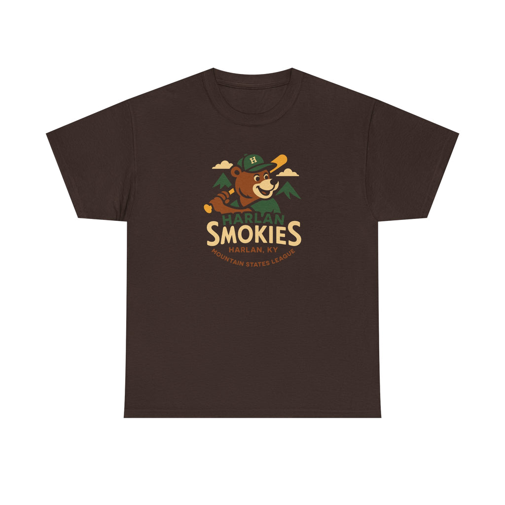 Harlan Smokies T-Shirt (Heavyweight) - Vintage Defunct Baseball Teams