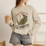 South Boston Wrappers Crewneck Sweatshirt - Vintage Defunct Baseball Teams - Virginia