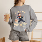 Albany Travelers Crewneck Sweatshirt - Vintage Defunct Baseball Teams - Georgia