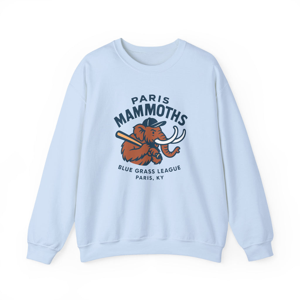 Paris Mammoths Crewneck Sweatshirt - Vintage Defunct Baseball Teams