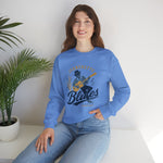 Jeanerette Blues Crewneck Sweatshirt - Vintage Defunct Baseball Teams - Louisiana