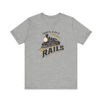 Council Bluffs Rails T-Shirt (Premium Lightweight) - Vintage Defunct Baseball Teams - Iowa