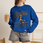 Ogden Spikers Crewneck Sweatshirt - Vintage Defunct Baseball Teams - Utah