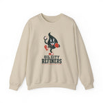 Oil City Refiners Crewneck Sweatshirt - Vintage Defunct Baseball Teams - Pennsylvania