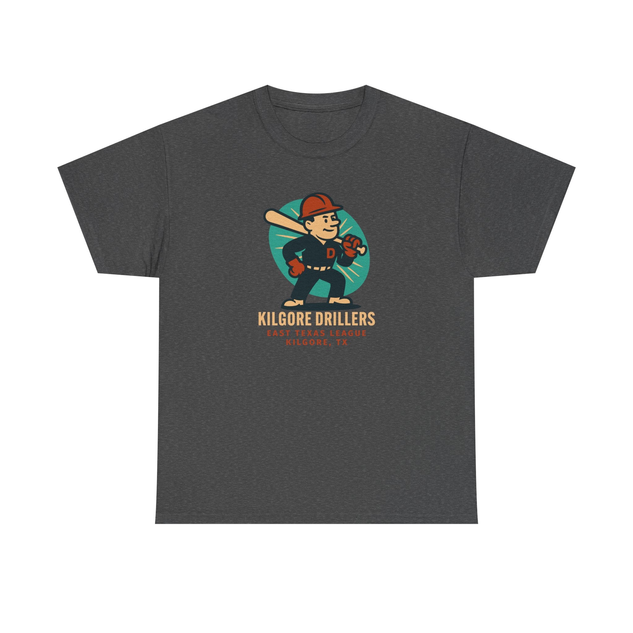 Kilgore Drillers T-Shirt (Heavyweight) - Vintage Defunct Baseball Teams
