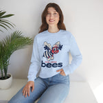 San Jose Bees 1960s Style Crewneck Sweatshirt - Vintage Defunct Baseball Teams - California