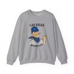 Las Vegas Wranglers Crewneck Sweatshirt - Vintage Defunct Baseball Teams - Nevada