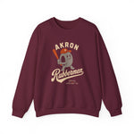 Akron Rubbermen Crewneck Sweatshirt - Vintage Defunct Baseball Teams - Ohio