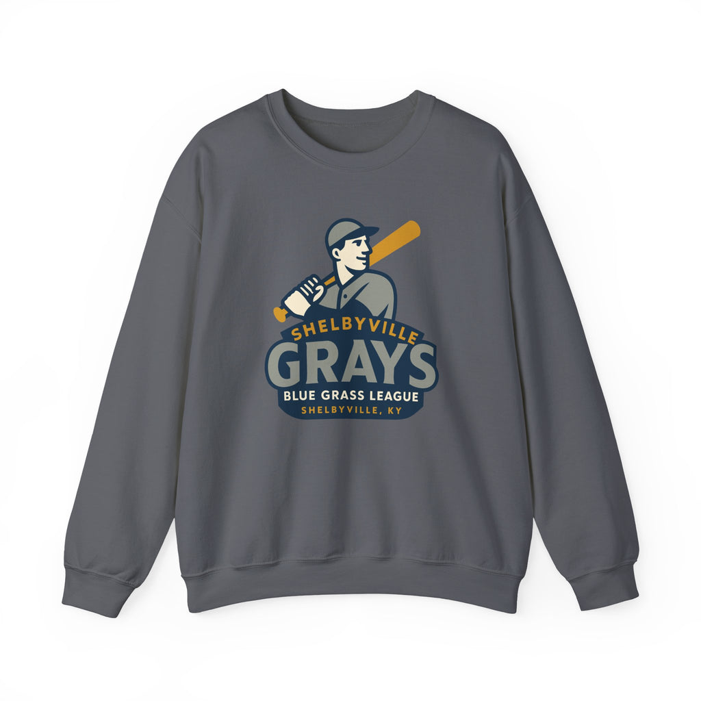 Shelbyville Grays Crewneck Sweatshirt - Vintage Defunct Baseball Teams
