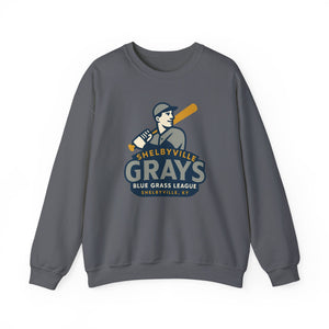 Shelbyville Grays Crewneck Sweatshirt - Vintage Defunct Baseball Teams