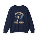 Bradford Blue Wings Crewneck Sweatshirt - Vintage Defunct Baseball Teams - Pennsylvania