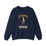 Deadwood Metropolitans Crewneck Sweatshirt - Vintage Defunct Baseball Teams - South Dakota