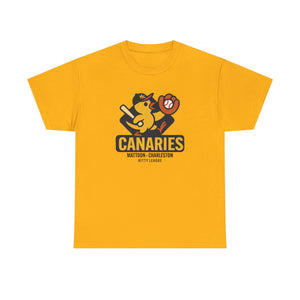 Mattoon-Charleston Canaries T-Shirt (Heavyweight) - Vintage Defunct Baseball Teams