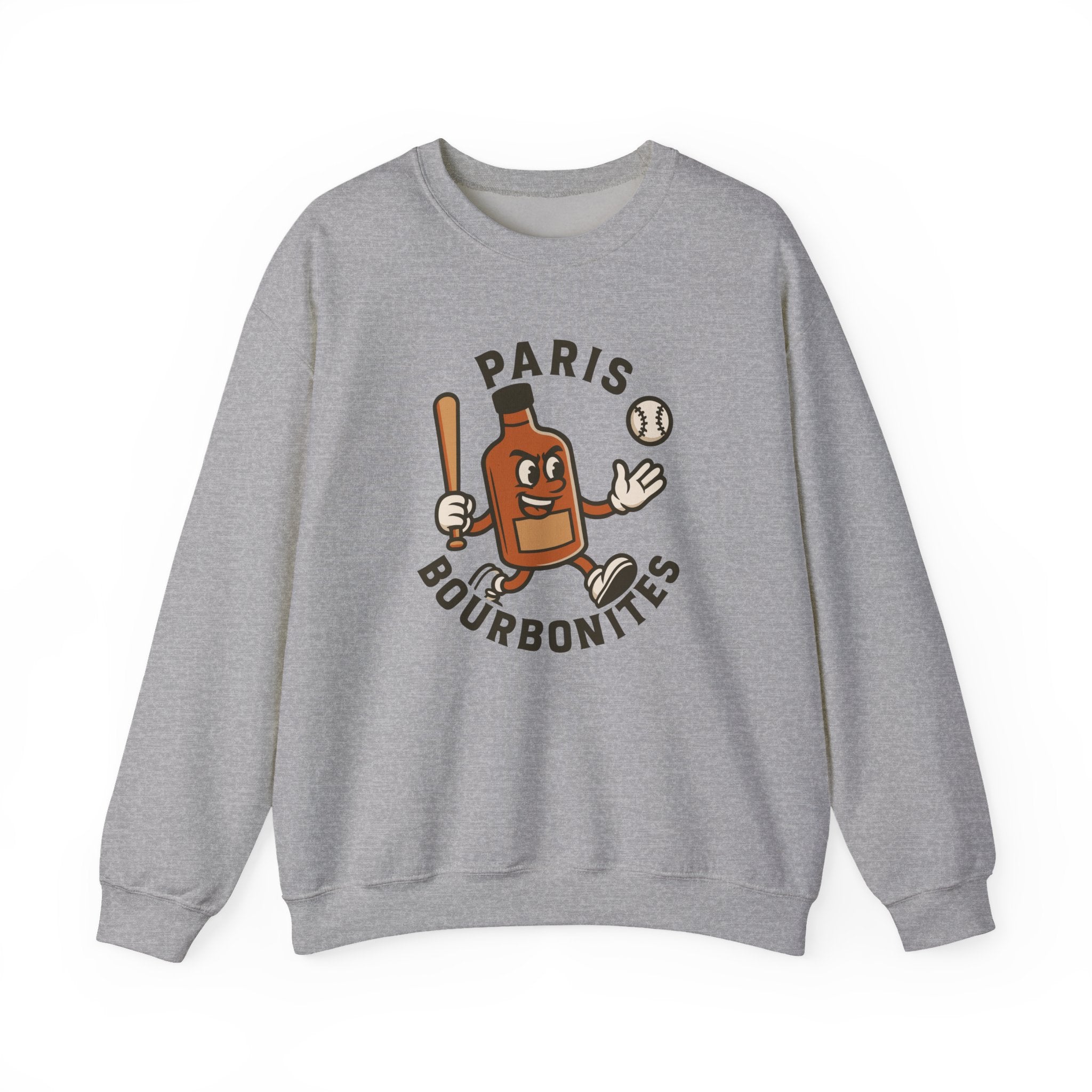 Paris Bourbonites Crewneck Sweatshirt - Vintage Defunct Baseball Teams