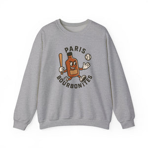 Paris Bourbonites Crewneck Sweatshirt - Vintage Defunct Baseball Teams