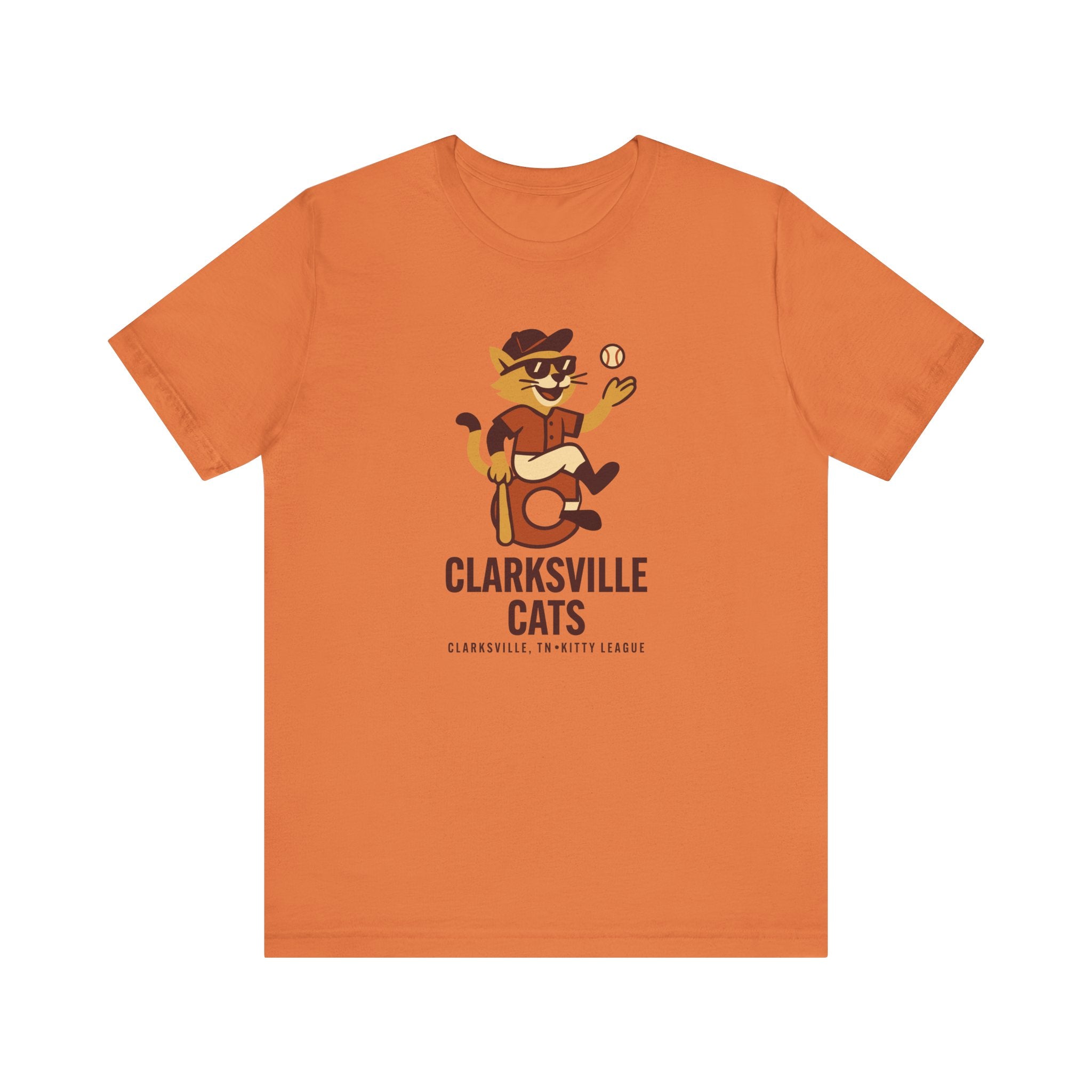 Clarksville Cats T-Shirt (Premium Lightweight) - Vintage Defunct Baseball Teams