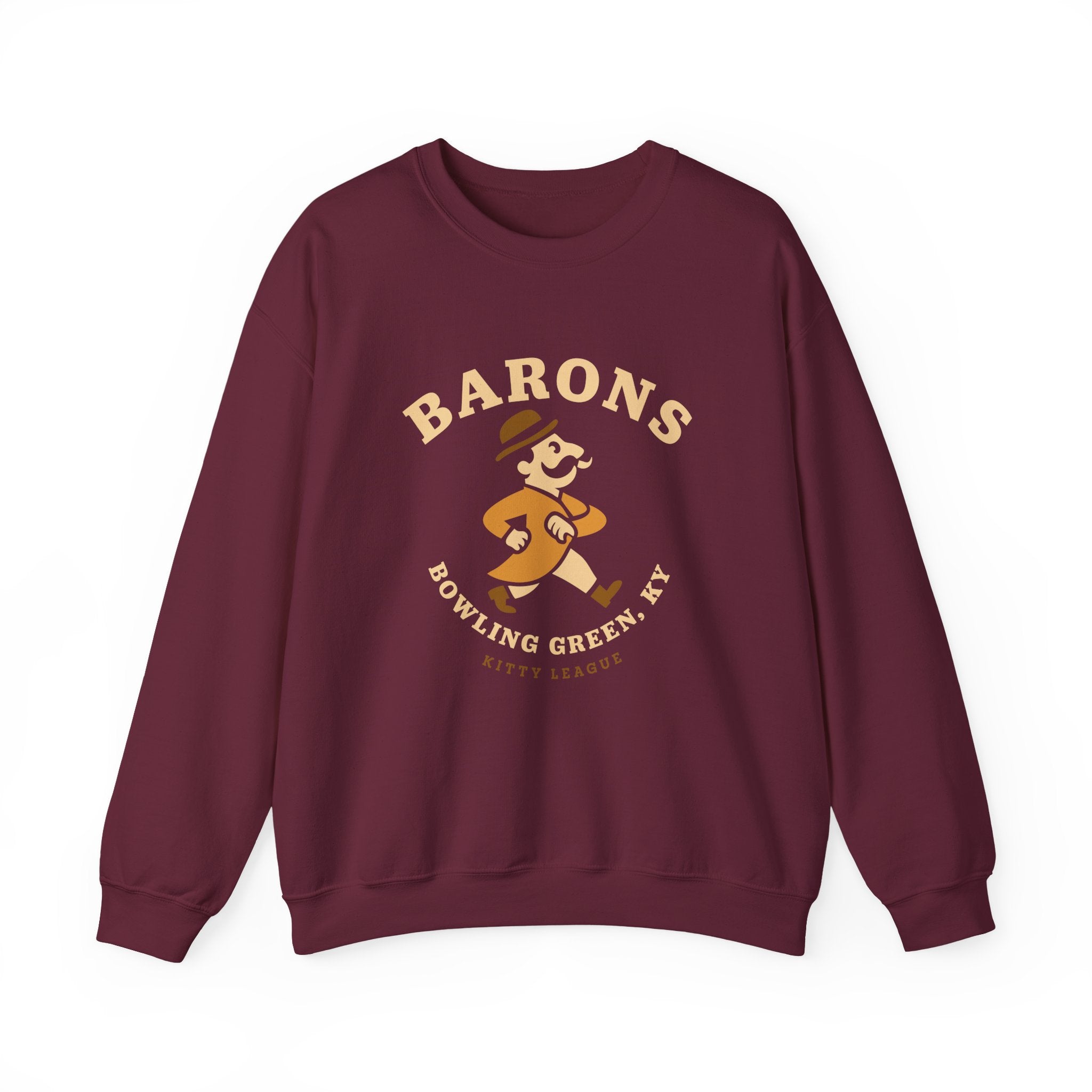 Bowling Green Barons Crewneck Sweatshirt - Vintage Defunct Baseball Teams