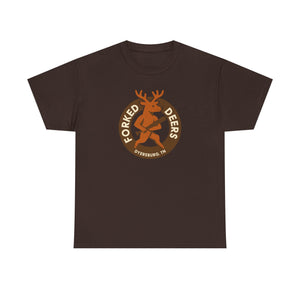 Dyersburg Forked Deers T-Shirt (Heavyweight) - Vintage Defunct Baseball Teams