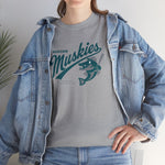 Muskegon Muskies T-Shirt (Heavyweight) - Vintage Defunct Baseball Teams - Michigan