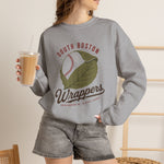 South Boston Wrappers Crewneck Sweatshirt - Vintage Defunct Baseball Teams - Virginia