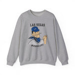 Las Vegas Wranglers Crewneck Sweatshirt - Vintage Defunct Baseball Teams - Nevada