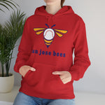 San Jose Bees 1980s Style Hoodie - Vintage Defunct Baseball Teams - California