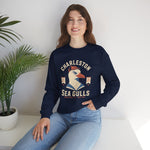 Charleston Sea Gulls Crewneck Sweatshirt - Vintage Defunct Baseball Teams - South Carolina