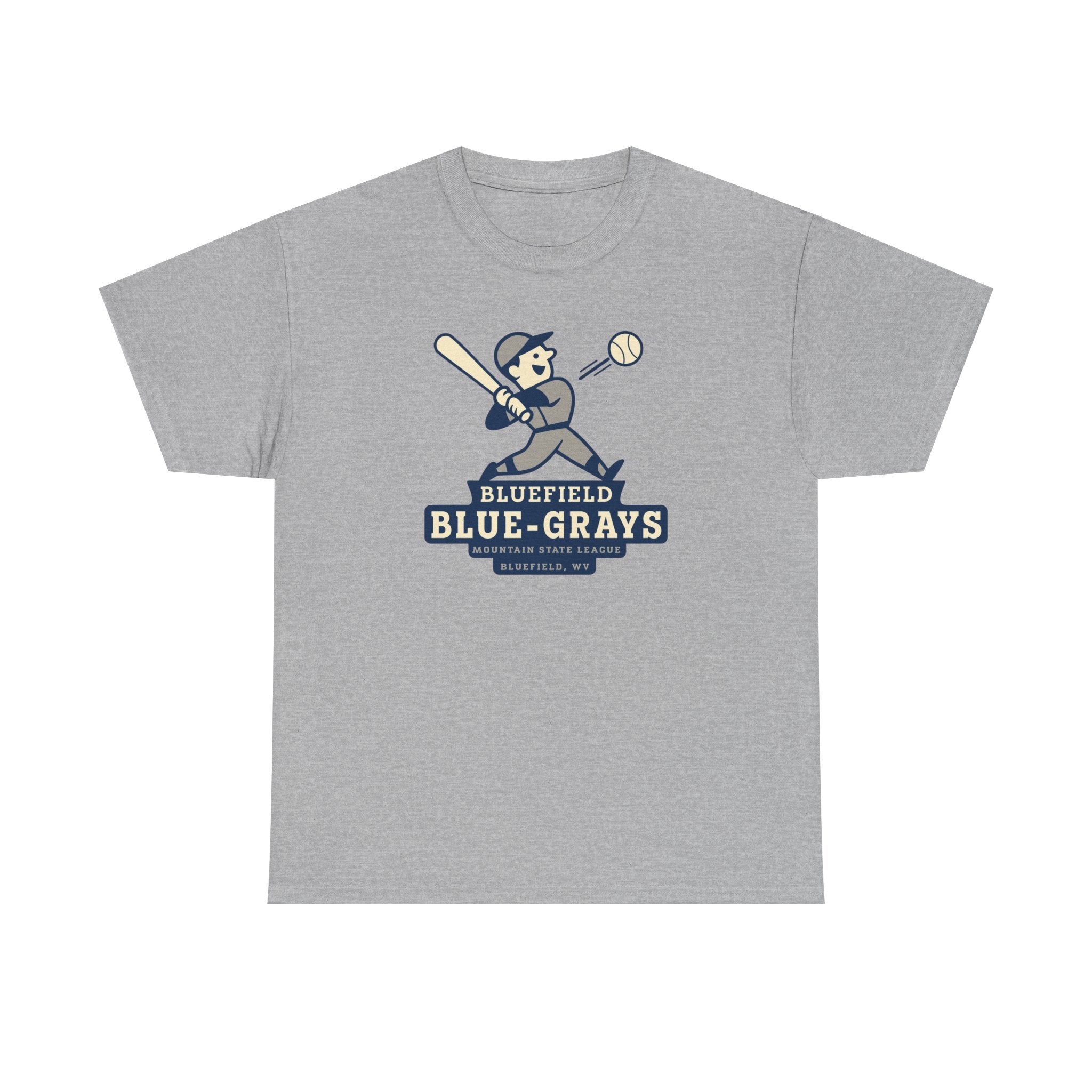 Bluefield Blue-Grays T-Shirt (Heavyweight) - Vintage Defunct Baseball Teams