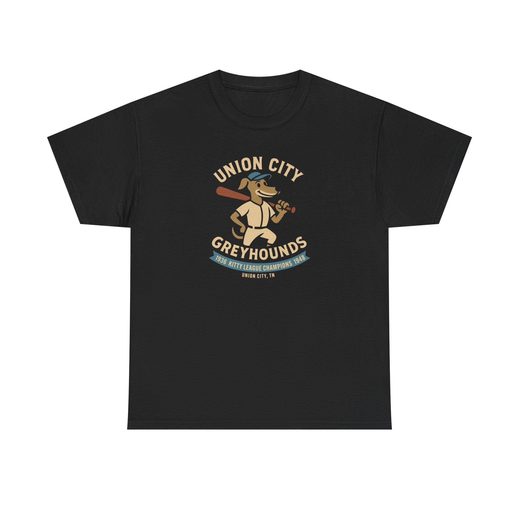 Union City Greyhounds T-Shirt (Heavyweight) - Vintage Defunct Baseball Teams