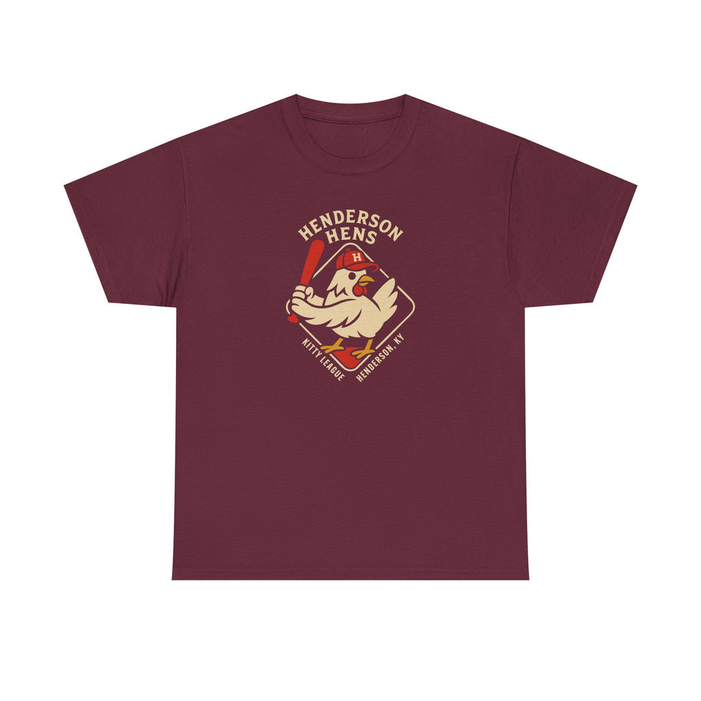 Henderson Hens T-Shirt (Heavyweight) - Vintage Defunct Baseball Teams