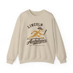 Lincoln Antelopes Crewneck Sweatshirt - Vintage Defunct Baseball Teams - Nebraska