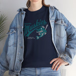 Muskegon Muskies T-Shirt (Heavyweight) - Vintage Defunct Baseball Teams - Michigan