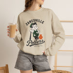 Zanesville Potters Crewneck Sweatshirt - Vintage Defunct Baseball Teams - Ohio