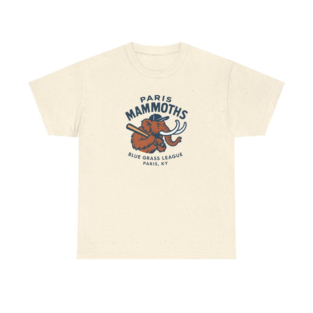 Paris Mammoths T-Shirt (Heavyweight) - Vintage Defunct Baseball Teams
